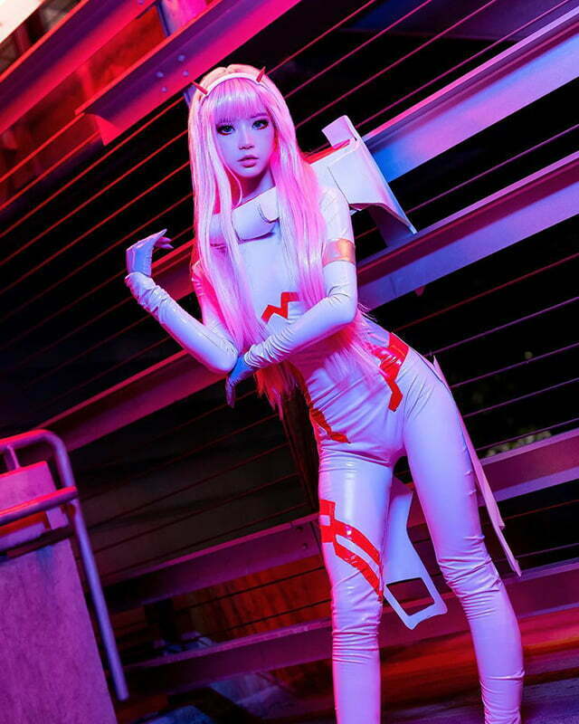 Cosplay Zero Two trong Darling in the Franxx siêu dễ thương