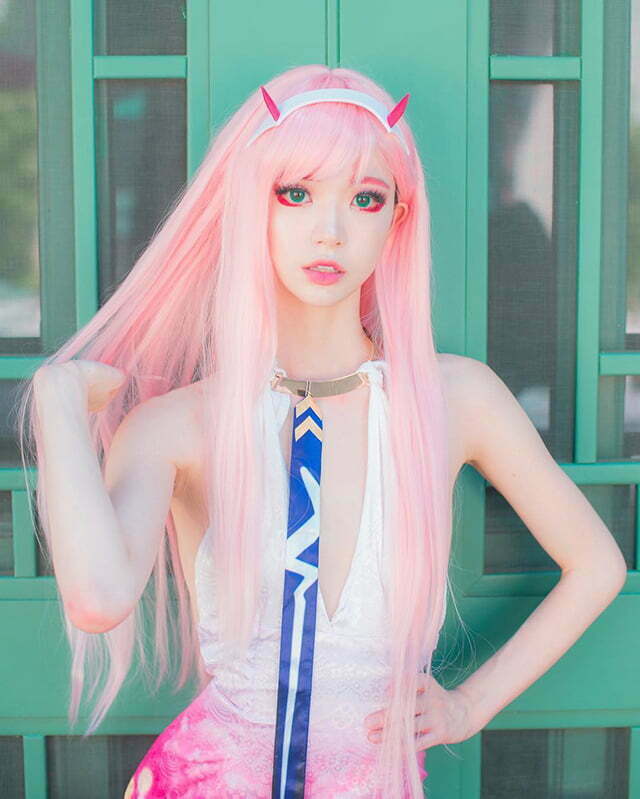 Cosplay Zero Two trong Darling in the Franxx siêu dễ thương