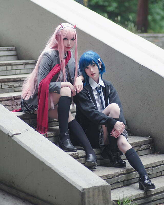 Cosplay Zero Two trong Darling in the Franxx siêu dễ thương