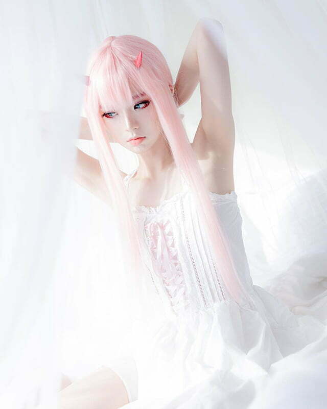 Cosplay Zero Two trong Darling in the Franxx siêu dễ thương