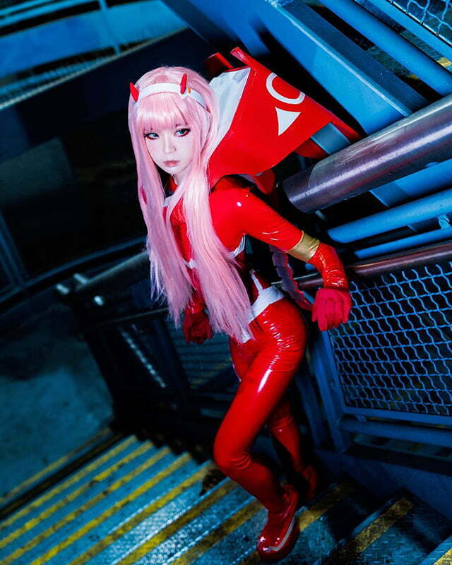 Cosplay Zero Two trong Darling in the Franxx siêu dễ thương