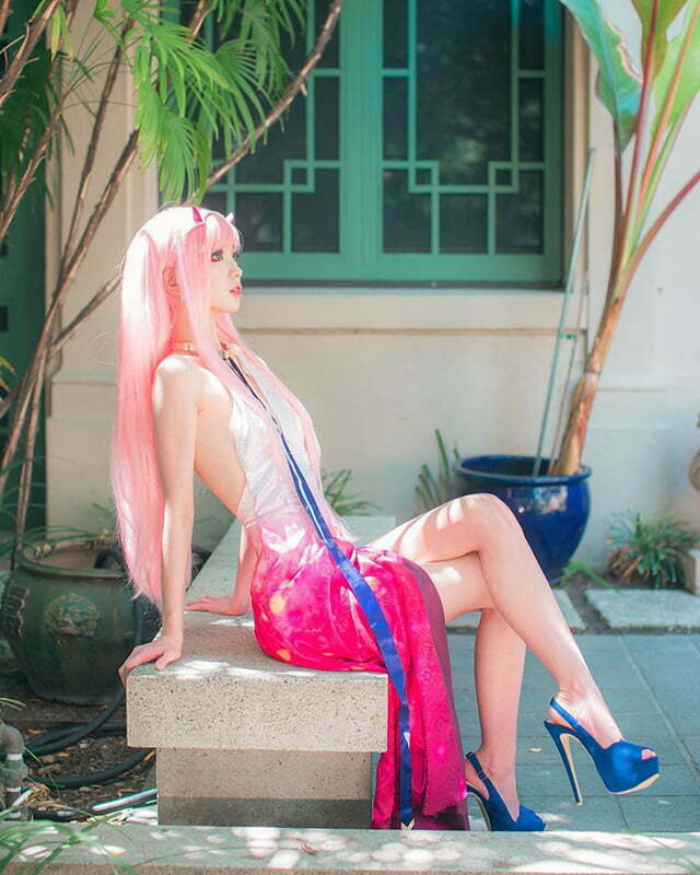 Cosplay Zero Two trong Darling in the Franxx siêu dễ thương