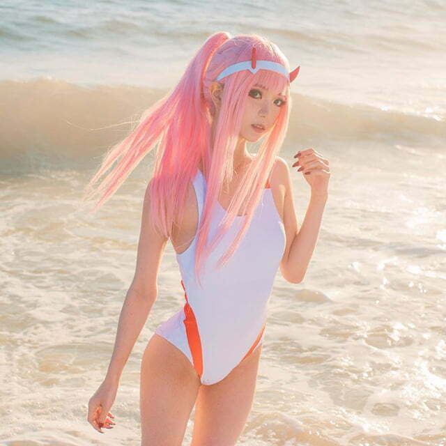 Cosplay Zero Two trong Darling in the Franxx siêu dễ thương