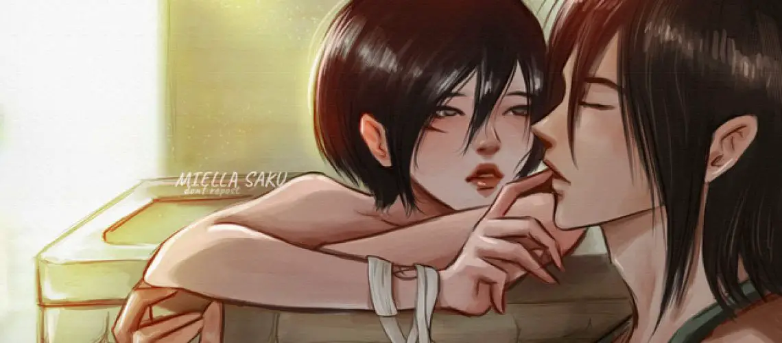 Mặc kệ tác giả nhẫn tâm, fan Attack on Titan tự vẽ ra một tương lai màu hồng nơi Eren và Mikasa bên nhau hạnh phúc - Ảnh 1.
