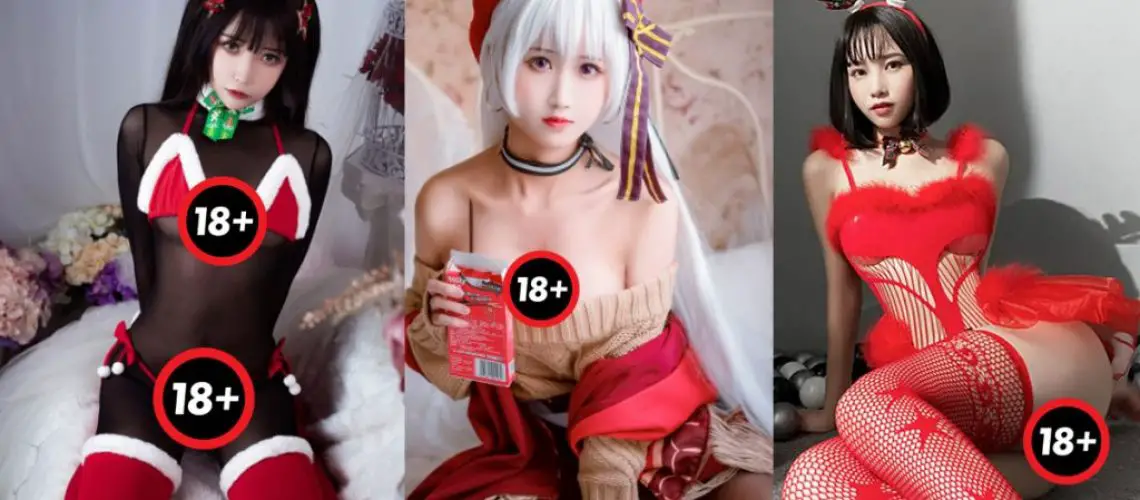 Tổng hợp cosplay Noel 18+ các hot girl liên tục show da thịt